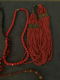 Red beaded jewelry collection - thumbnail 3 of 4