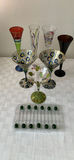 Colored and Hand Painted Glass Stemware - thumbnail 2 of 6