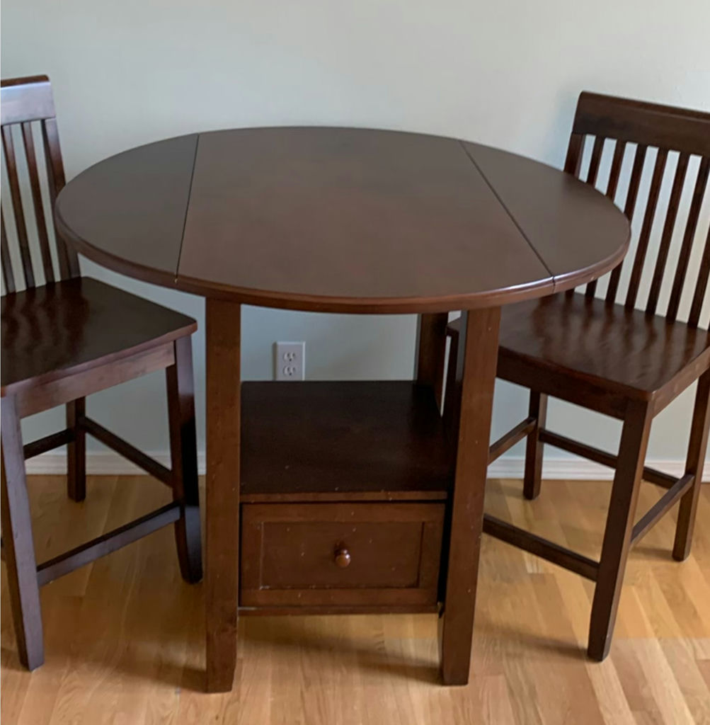 Pub Table With Two Chairs - image 2 of 8