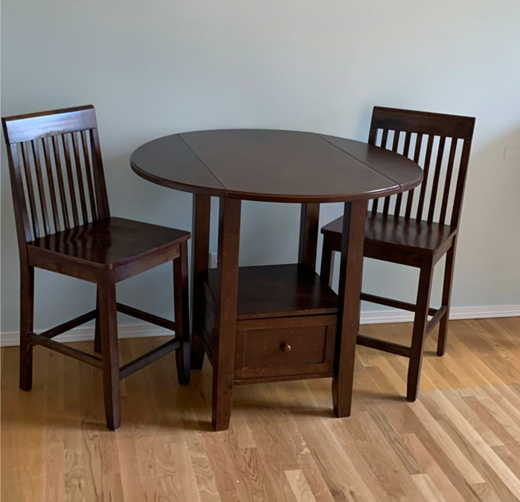 Pub Table With Two Chairs - image 1 of 8