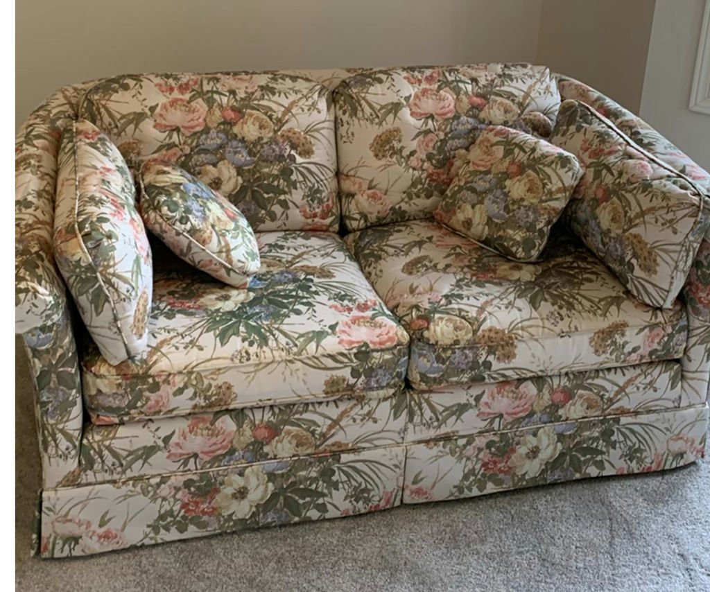 Flexsteel Fabric Floral Loveseat - image 1 of 6