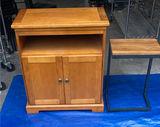 Cabinet With Pivoting Top and Small Table - thumbnail 1 of 7