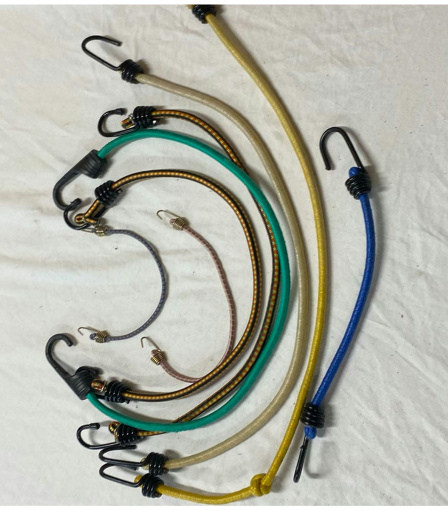 Assorted bungee cords, hooks, and cable ties - image 3 of 8