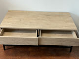 Small Metal And Composite Two Drawer Coffee Table - thumbnail 2 of 4