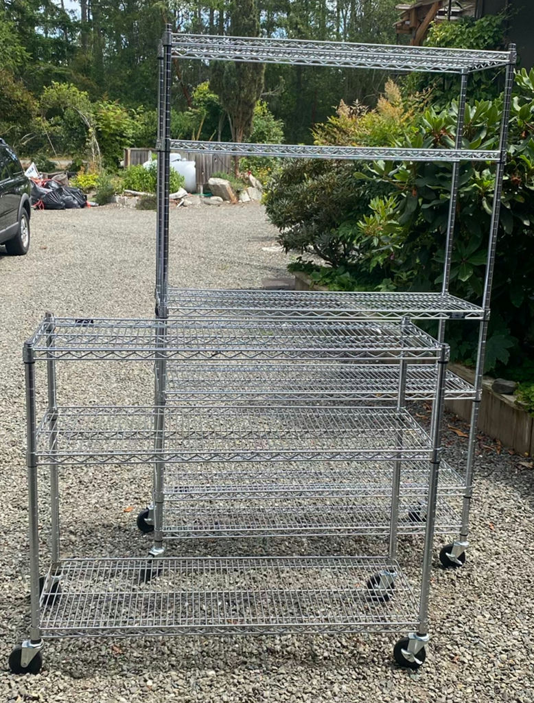 Steel Shelving Units on wheels - image 1 of 4