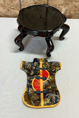 Asian Inspired Plant Stand And Mini Kimono - Image 1 of 5