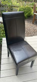 Vintage Small Table and 2 Highback Chairs - thumbnail 2 of 9