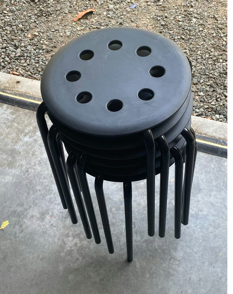 6 IKEA Stackable Stools - image 6 of 6