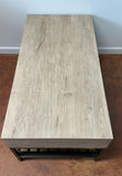 Small Metal And Composite Two Drawer Coffee Table - thumbnail 3 of 4