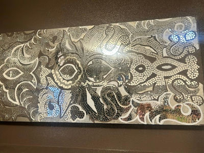 Mosaic Mirrored Wall Art - Image 1 of 3