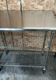 Rolling Cart With Stainless Top - thumbnail 3 of 4