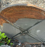 Mosaic Elephant on Metal Table Top Yard Art - thumbnail 4 of 4