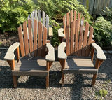 Weathered Adirondack Wood Chairs - thumbnail 1 of 5