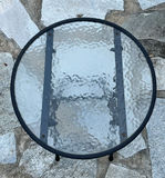 Small Glass And Metal Patio Table And Folding  Side table - thumbnail 6 of 8
