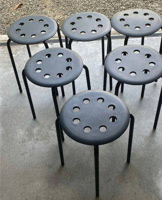 6 IKEA Stackable Stools - Image 1 of 6