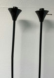 Pair Of Black Plastic Floor Lamps - thumbnail 2 of 4