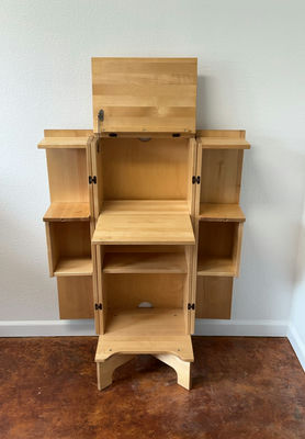 Small Pine Artist Cabinet - Image 1 of 6