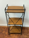 Small Metal And Wood Shelf And Table - thumbnail 3 of 7