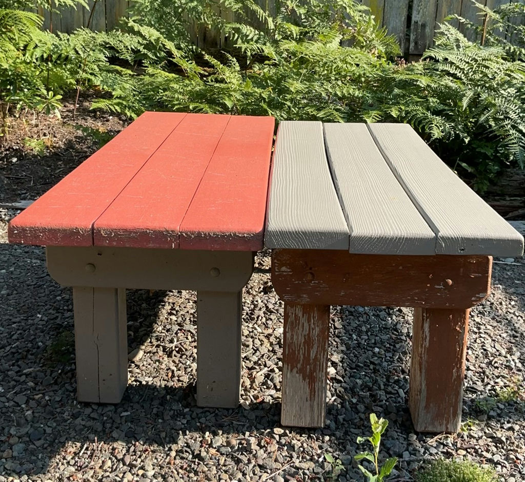 Pair Of Sturdy Home built Benches. - image 2 of 4
