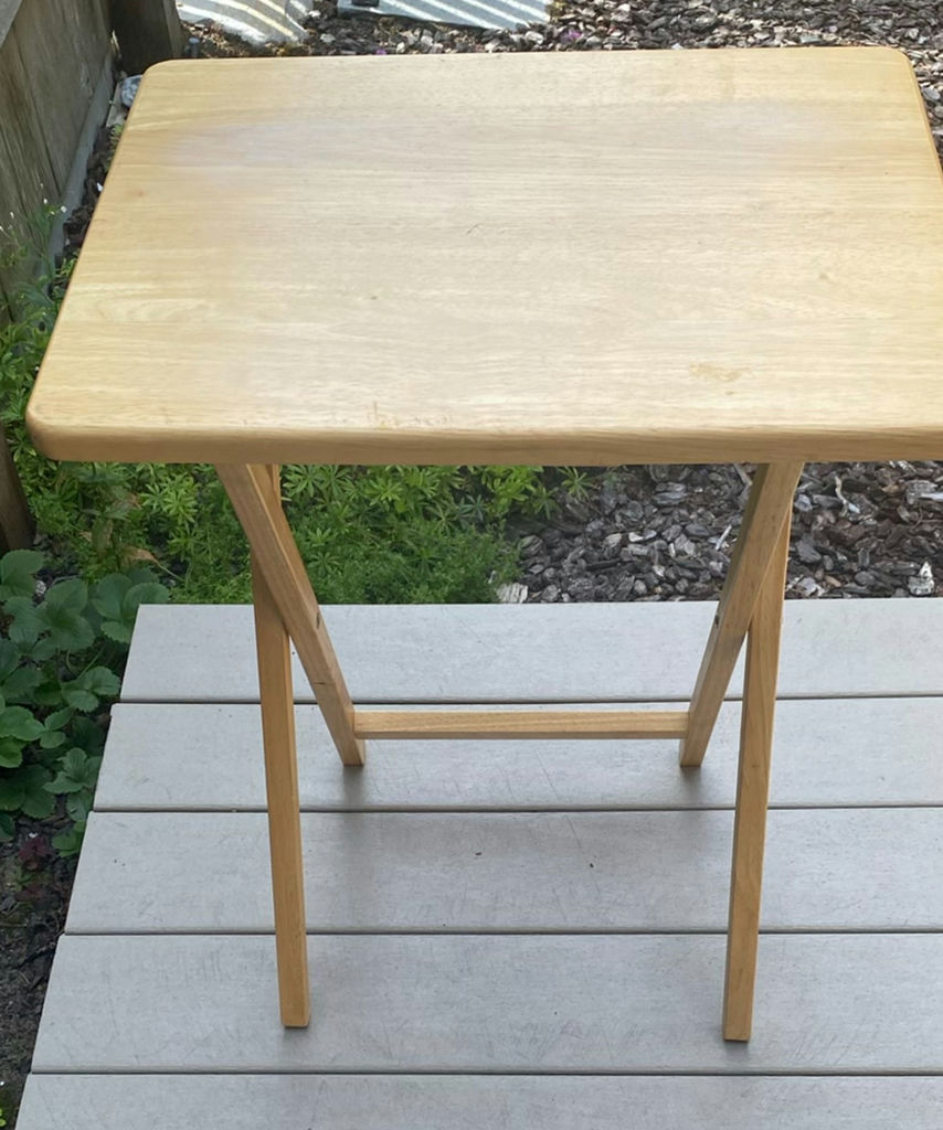 6 Wood folding TV Trays - image 3 of 7