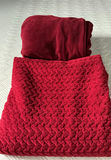 Two Red Throw Blankets - thumbnail 1 of 6