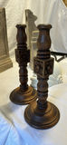 Assorted decorative home items: candlesticks, pedestals, brackets, and shell decor - thumbnail 2 of 9