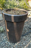 Unique Ceramic Planter On Stand And Pair Of Tall Plastic Planters - thumbnail 3 of 5