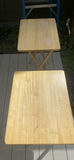 6 Wood folding TV Trays - thumbnail 2 of 7