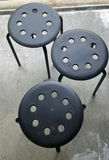 6 IKEA Backless Metal Stools - thumbnail 3 of 4
