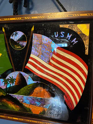 Antique WWII Era Serving Tray - Image 1 of 3