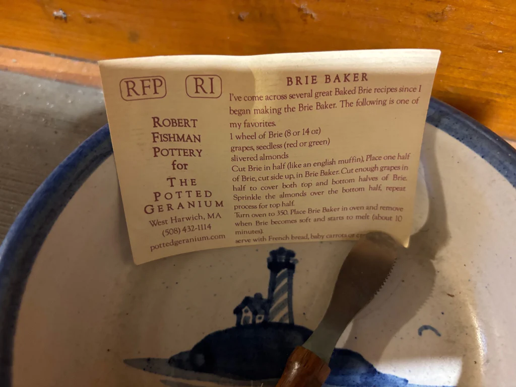 Robert Fishman Pottery Brie Baker - image 2 of 3