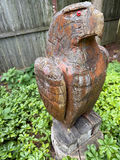Carved Wooden Eagle Sculpture - thumbnail 2 of 3