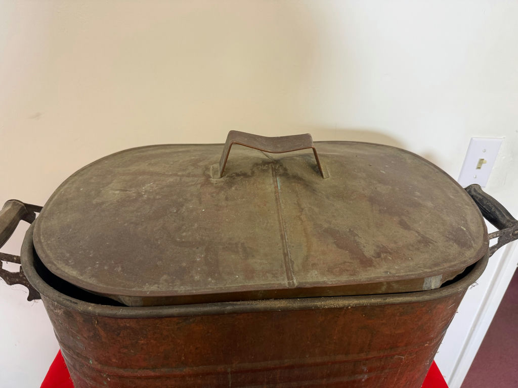 Copper Lidded Wash Boiler Tub - image 1 of 2