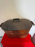 Oval Copper Wash Boiler with Lid - thumbnail 1 of 3