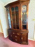 Wood China Cabinet with Glass Doors - thumbnail 1 of 3