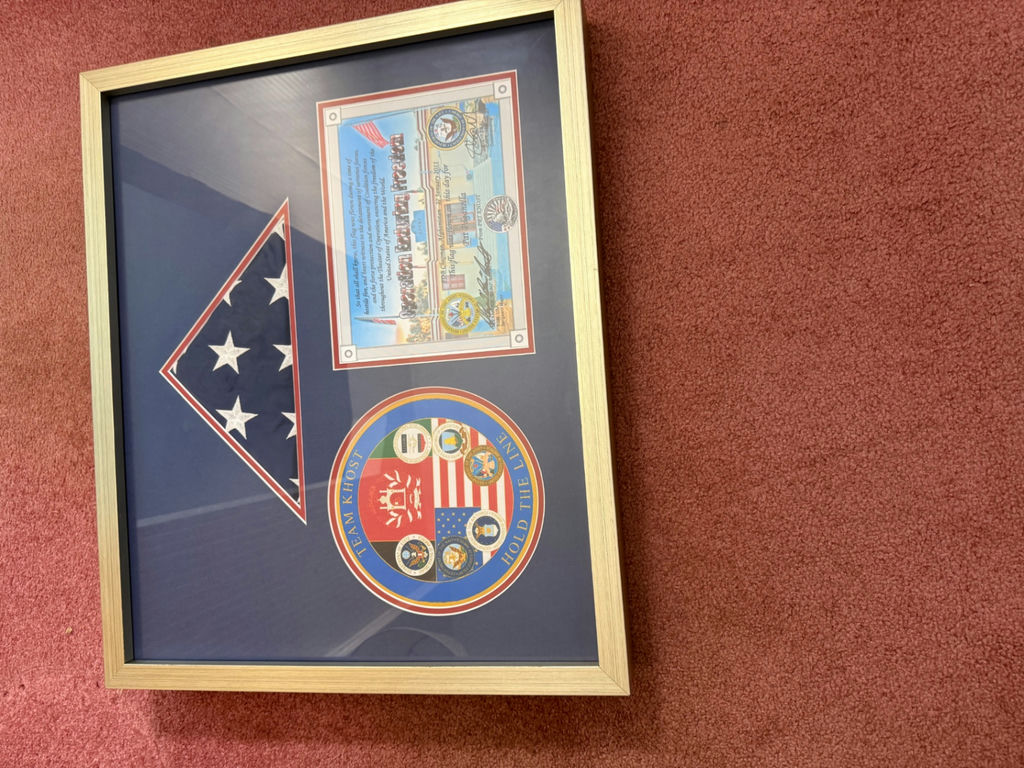 Framed Team Khost Military Display - image 2 of 2