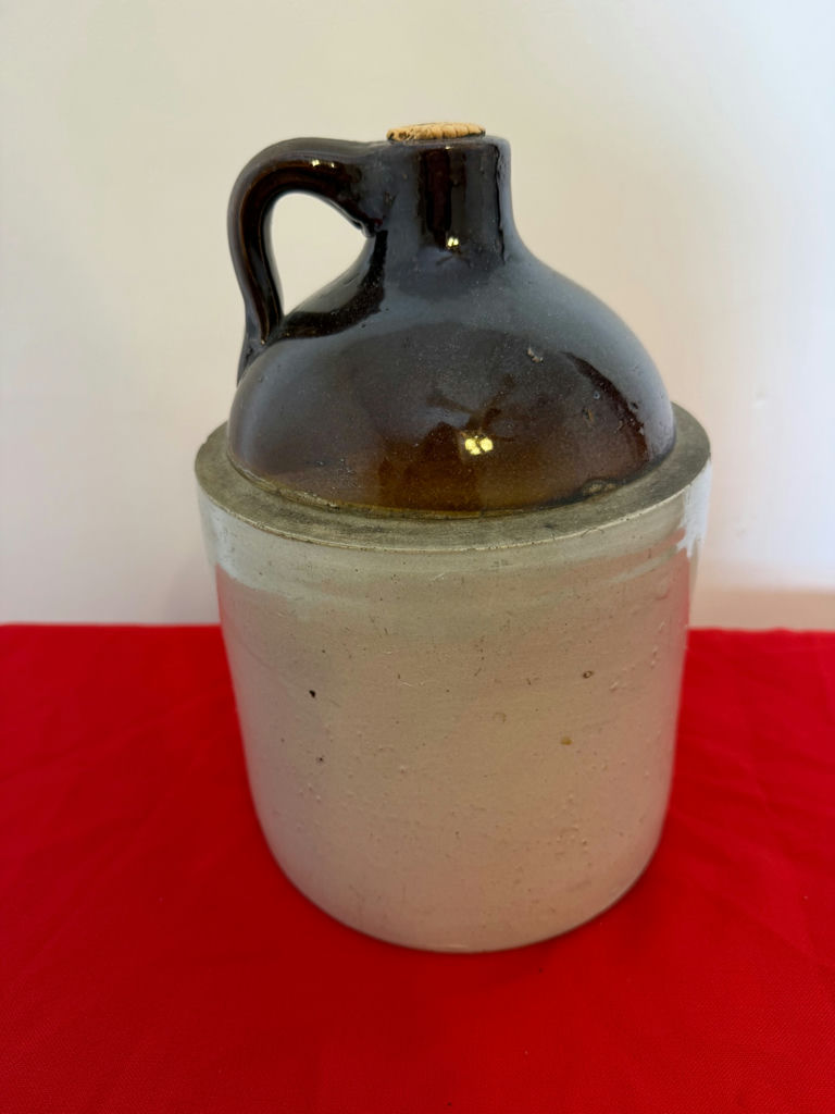 Stoneware Jug with Brown Glazed Top - image 2 of 2