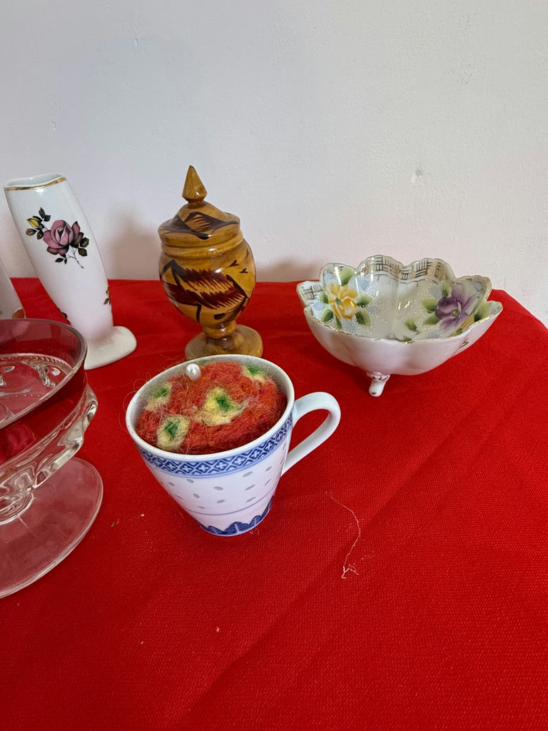 Assorted Vintage Decorative Vases, Glass Bowl, and Ceramic Items - image 3 of 7