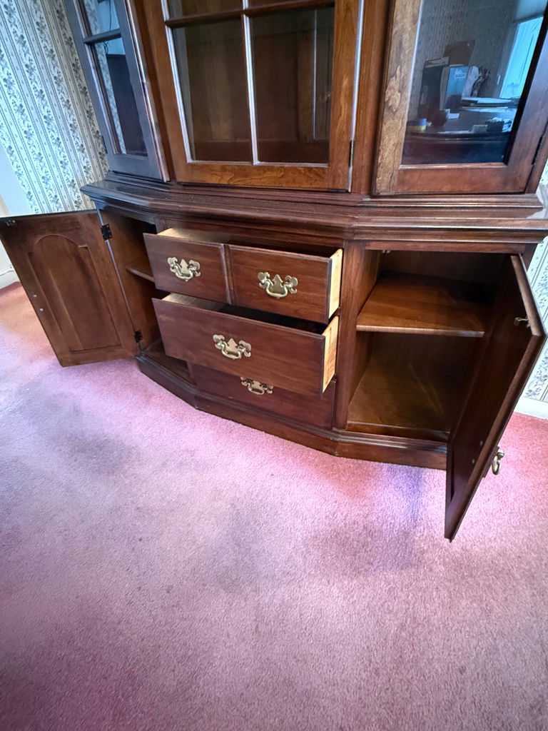 Wood China Cabinet with Glass Doors - image 2 of 3