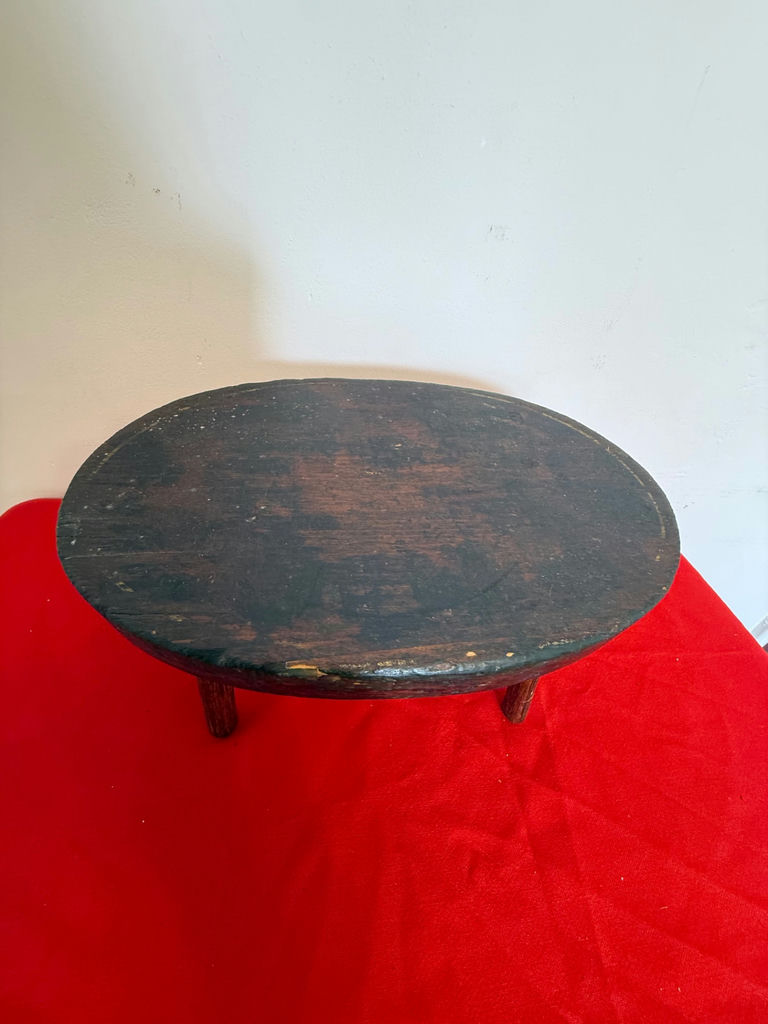 Small Wooden Three-Leg Stool - image 2 of 2