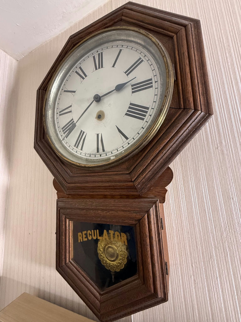 Wooden Regulator Wall Clock - image 2 of 2