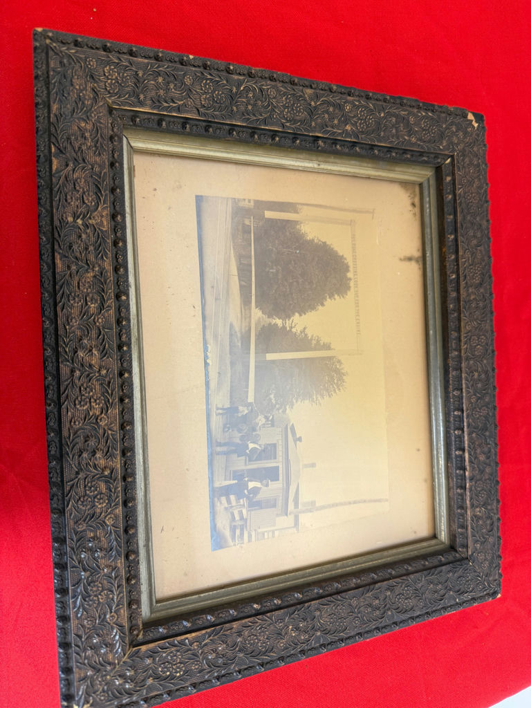 Framed Railroad Crossing Photograph - image 1 of 4