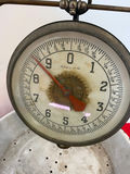 Antique Hanging Dial Scale with Enamel Tray - thumbnail 2 of 3