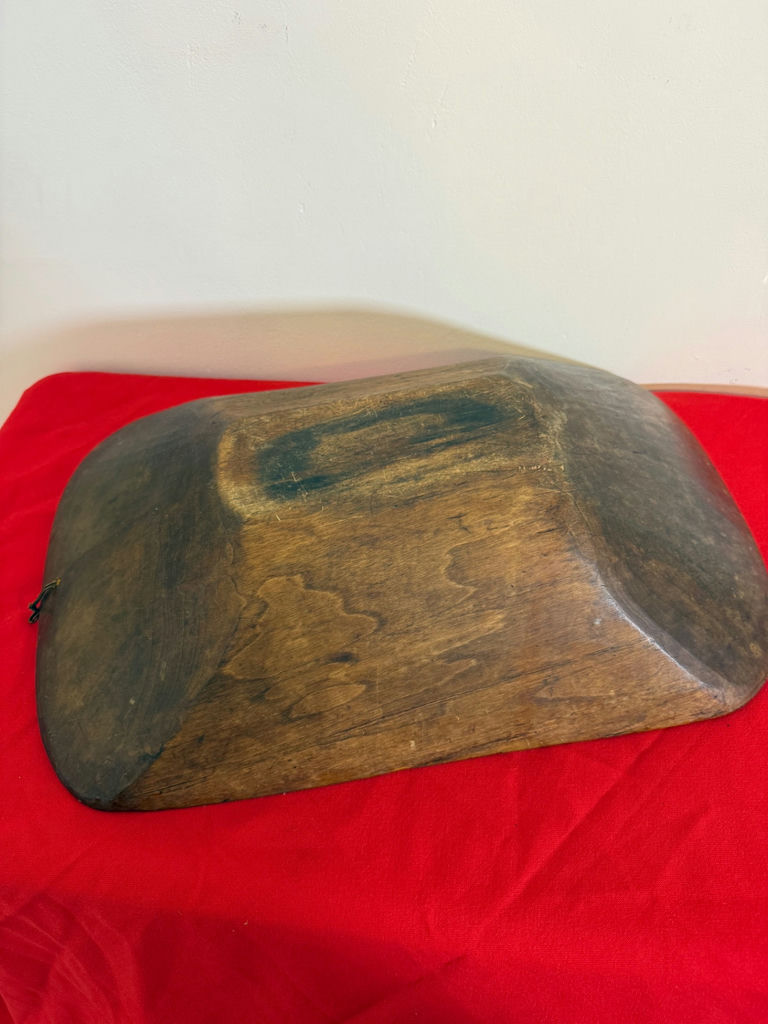 Hand-Carved Wooden Dough Bowl - image 3 of 3