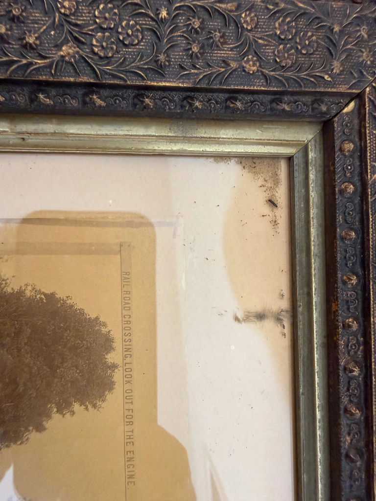 Framed Railroad Crossing Photograph - image 3 of 4
