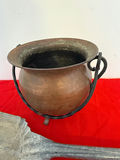 Metal Cauldron Pot and Fireplace Shovel - thumbnail 2 of 3