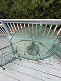 Green Metal Patio Table and Two Chairs - thumbnail 3 of 4