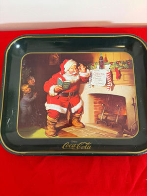 Coca-Cola Santa Claus Serving Tray - Image 1 of 1