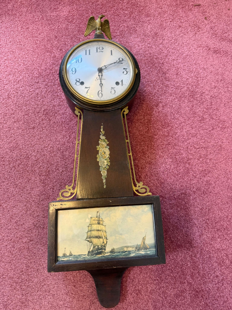Sessions Wooden Wall Clock - image 1 of 3