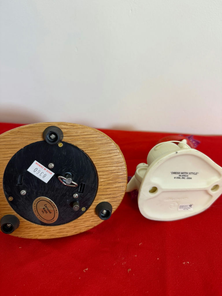 Carousel Horse Music Box and Ceramic Figurine Candle Holder - image 2 of 2